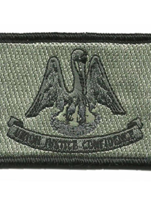 BuckUp Tactical Morale Patch Hook Louisiana Baton Rouge State Patches 3x2".