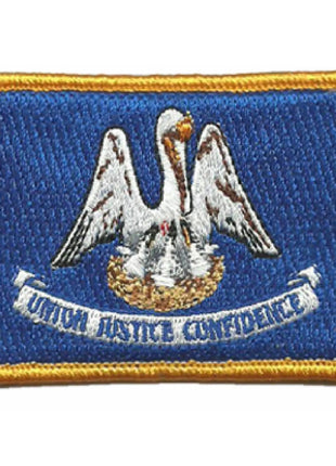 BuckUp Tactical Morale Patch Hook Louisiana Baton Rouge State Patches 3x2".