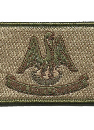 BuckUp Tactical Morale Patch Hook Louisiana Baton Rouge State Patches 3x2".