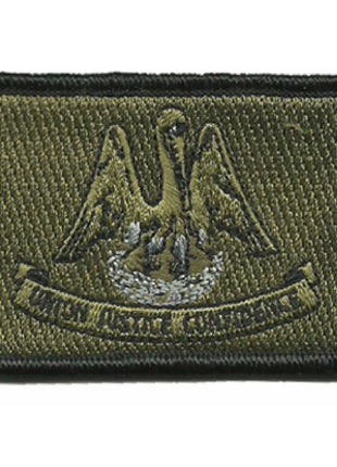 BuckUp Tactical Morale Patch Hook Louisiana Baton Rouge State Patches 3x2".