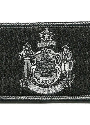 BuckUp Tactical Morale Patch Hook Maine Augusta State Patches 3x2".