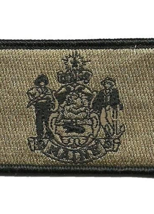 BuckUp Tactical Morale Patch Hook Maine Augusta State Patches 3x2".