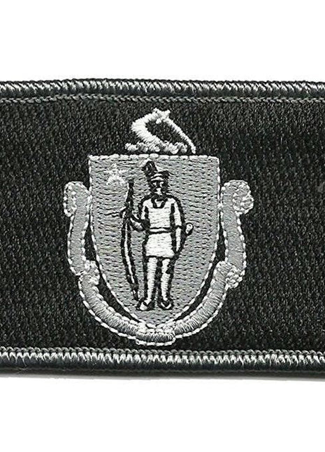 BuckUp Tactical Morale Patch Hook Massachusetts Boston State Patches 3x2".