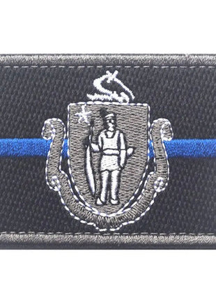 BuckUp Tactical Morale Patch Hook Massachusetts Boston State Patches 3x2".