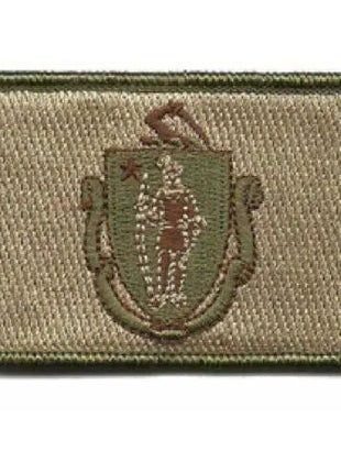 BuckUp Tactical Morale Patch Hook Massachusetts Boston State Patches 3x2".