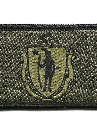 BuckUp Tactical Morale Patch Hook Massachusetts Boston State Patches 3x2".