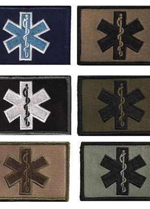 BuckUp Tactical Morale Patch Hook Medic EMT Patches 2x3".