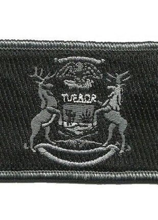 BuckUp Tactical Morale Patch Hook Michigan Lansing State Patches 3x2".