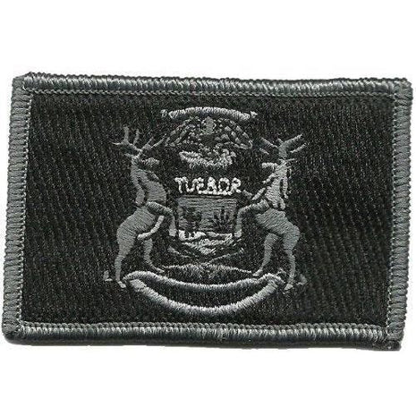 BuckUp Tactical Morale Patch Hook Michigan Lansing State Patches 3x2".