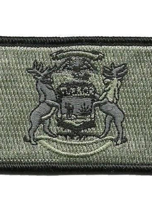 BuckUp Tactical Morale Patch Hook Michigan Lansing State Patches 3x2".