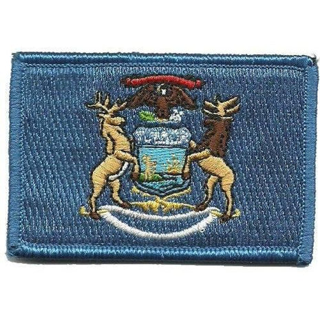 BuckUp Tactical Morale Patch Hook Michigan Lansing State Patches 3x2".