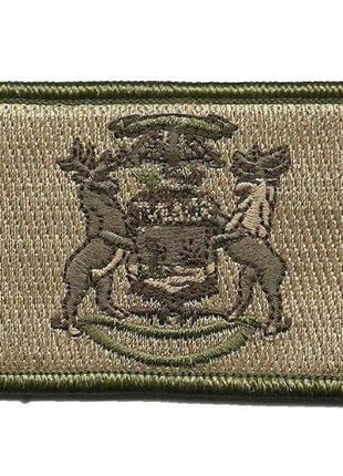 BuckUp Tactical Morale Patch Hook Michigan Lansing State Patches 3x2".