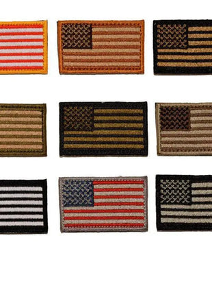 BuckUp Tactical Morale Patch Hook MINI USA US Flag Forward Facing Patches 2x1".