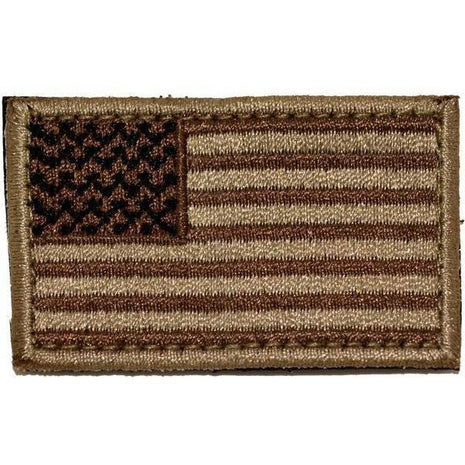BuckUp Tactical Morale Patch Hook MINI USA US Flag Forward Facing Patches 2x1".