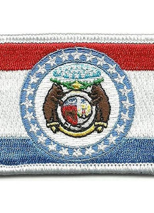 BuckUp Tactical Morale Patch Hook Missouri Jefferson City State Patches 3x2".