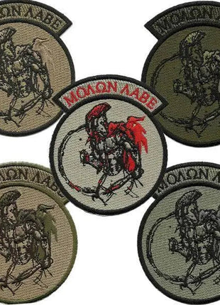 BuckUp Tactical Morale Patch Hook Molon Labe Rocker 3" Sized Patches.