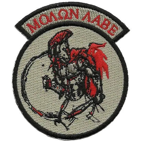 BuckUp Tactical Morale Patch Hook Molon Labe Rocker 3" Sized Patches.