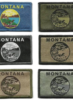 BuckUp Tactical Morale Patch Hook Montana Helena State Patches 3x2".