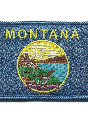 BuckUp Tactical Morale Patch Hook Montana Helena State Patches 3x2".