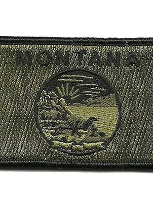 BuckUp Tactical Morale Patch Hook Montana Helena State Patches 3x2".