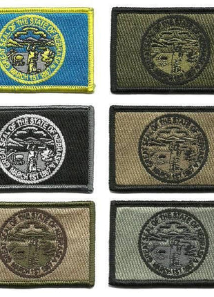 BuckUp Tactical Morale Patch Hook Nebraska Lincoln State Patches 3x2".