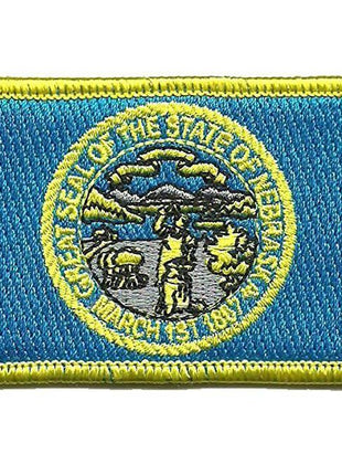 BuckUp Tactical Morale Patch Hook Nebraska Lincoln State Patches 3x2".