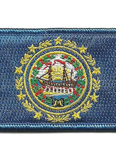 BuckUp Tactical Morale Patch Hook New Hampshire Concord State Patches 3x2".