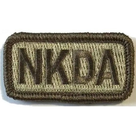 BuckUp Tactical Morale Patch Hook NKDA Allergy Patches 2x1".