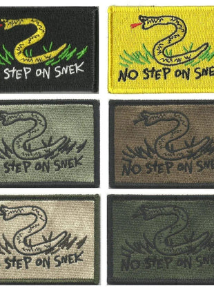 BuckUp Tactical Morale Patch Hook NO STEP ON SNEK - 2"X3" Tactical Patches.