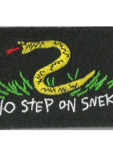 BuckUp Tactical Morale Patch Hook NO STEP ON SNEK - 2"X3" Tactical Patches.