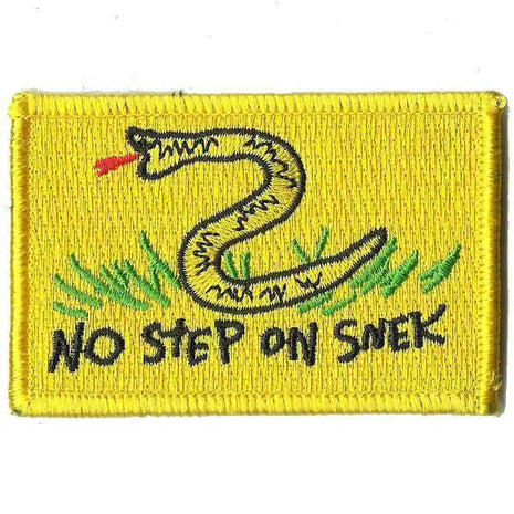 BuckUp Tactical Morale Patch Hook NO STEP ON SNEK - 2"X3" Tactical Patches.