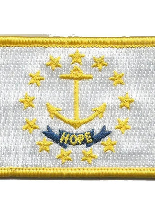 BuckUp Tactical Morale Patch Hook Rhode Island State Patches 3x2".