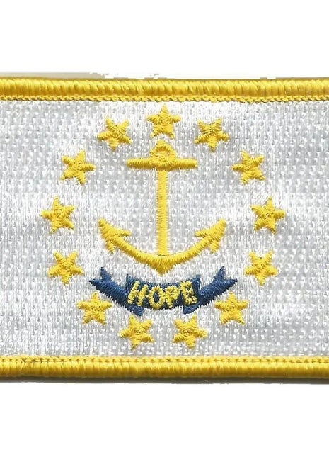 BuckUp Tactical Morale Patch Hook Rhode Island State Patches 3x2".