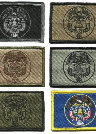 BuckUp Tactical Morale Patch Hook Utah Salt Lake City State Patches 3x2".