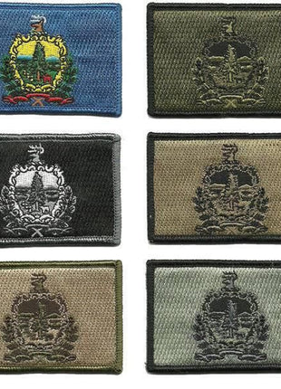 BuckUp Tactical Morale Patch Hook Vermont Montpielier State Patches 3x2".