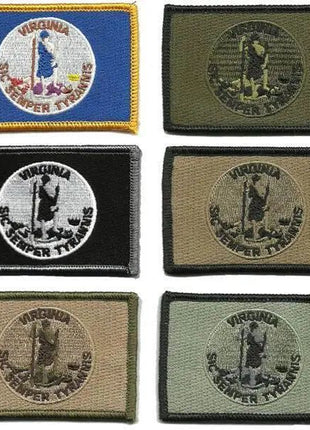BuckUp Tactical Morale Patch Hook Virginia Richmond State Patches 3x2".