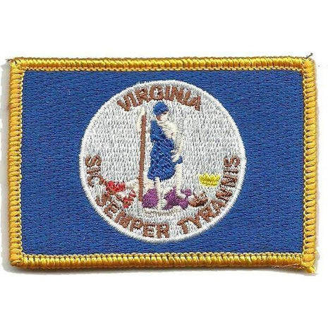 BuckUp Tactical Morale Patch Hook Virginia Richmond State Patches 3x2".