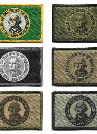 BuckUp Tactical Morale Patch Hook Washington Olympia State Patches 3x2".
