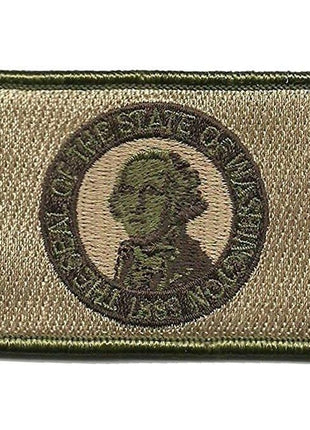 BuckUp Tactical Morale Patch Hook Washington Olympia State Patches 3x2".