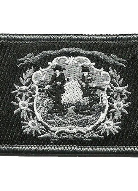 BuckUp Tactical Morale Patch Hook West Virginia Charleston State Patches 3x2".