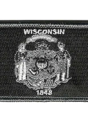 BuckUp Tactical Morale Patch Hook Wisconsin Madison State Patches 3x2".