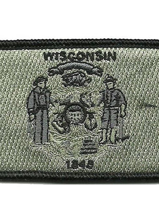 BuckUp Tactical Morale Patch Hook Wisconsin Madison State Patches 3x2".