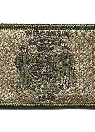 BuckUp Tactical Morale Patch Hook Wisconsin Madison State Patches 3x2".