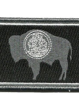 BuckUp Tactical Morale Patch Hook Wyoming Cheyenne State Patches 3x2".