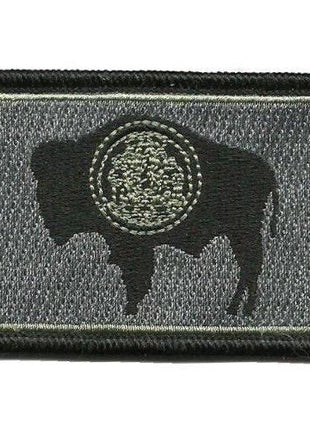 BuckUp Tactical Morale Patch Hook Wyoming Cheyenne State Patches 3x2".