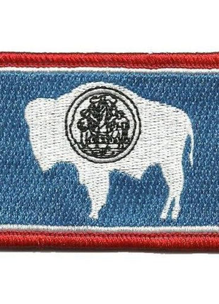 BuckUp Tactical Morale Patch Hook Wyoming Cheyenne State Patches 3x2".