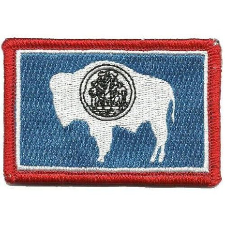 BuckUp Tactical Morale Patch Hook Wyoming Cheyenne State Patches 3x2".