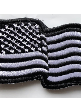 USA US Flag Forward WAVING Facing Patches 3x2"