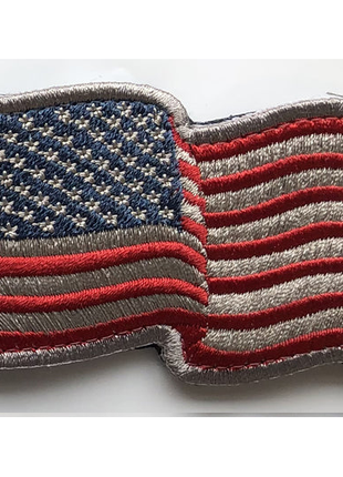 USA US Flag Forward WAVING Facing Patches 3x2"