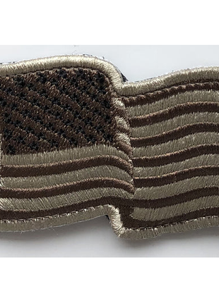 USA US Flag Forward WAVING Facing Patches 3x2"